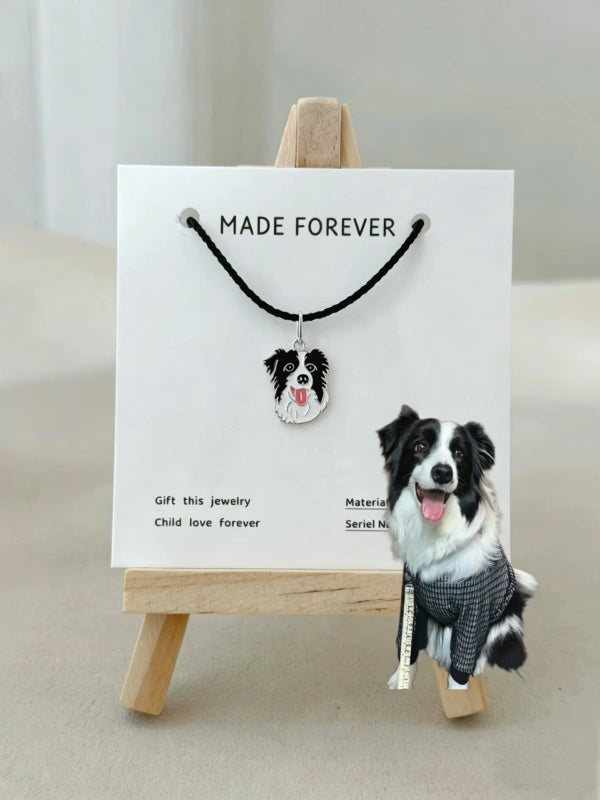 Custom Pet Enamel Portrait Pendant - Pet Jewelry | POMTIQUE custom handcrafted jewelry
