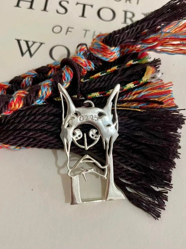 02 Custom Dog Portrait Pendant - Pet Jewelry | POMTIQUE custom handcrafted jewelry