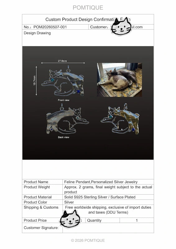 Custom pendant design preview created from a pet photo