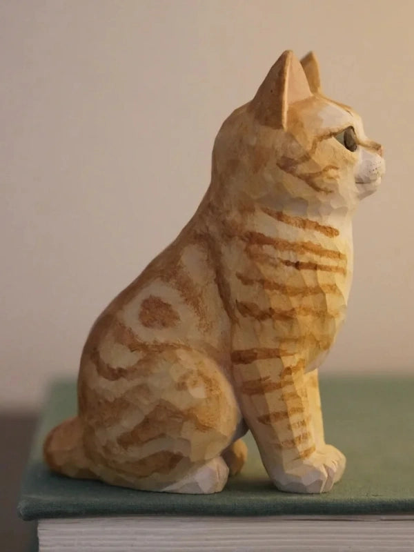 Custom Pet Wood Carving | Handcrafted Linden Wood Sculpture - | POMTIQUE custom handcrafted jewelry
