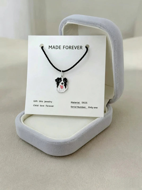 Custom Pet Enamel Portrait Pendant - Pet Jewelry | POMTIQUE custom handcrafted jewelry