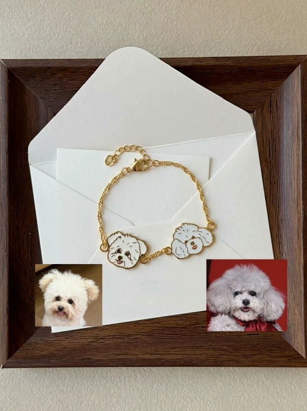 Custom Pet Enamel Portrait Pendant - Pet Jewelry | POMTIQUE custom handcrafted jewelry