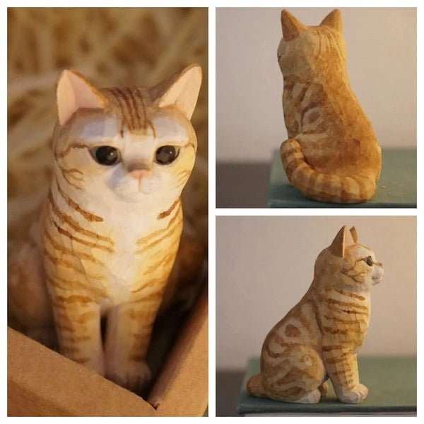 Custom Pet Wood Carving | Handcrafted Linden Wood Sculpture