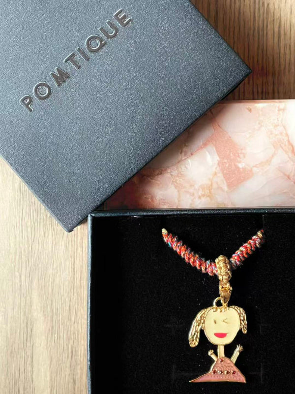 03 Custom Child's Drawing Pendant - Personalized Jewelry | POMTIQUE custom handcrafted jewelry