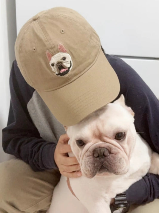 Custom Pet Portrait Embroidered Baseball Cap - Accessories | POMTIQUE custom handcrafted jewelry