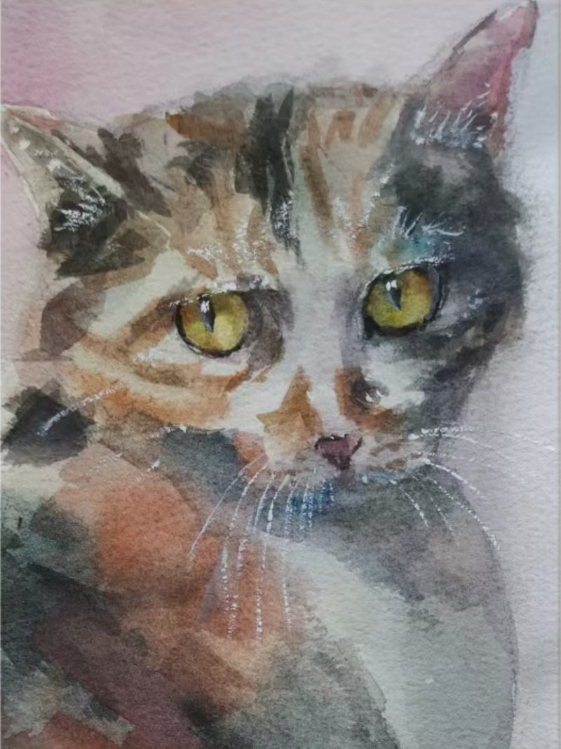 05 WATERCOLOR COLLECTION - PORTRAIT - Custom Watercolor Art | POMTIQUE custom handcrafted jewelry