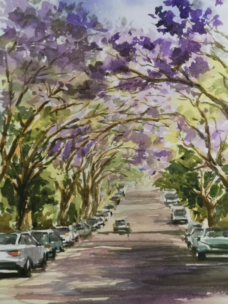 06 WATERCOLOR COLLECTION - LANDSCAPE - Custom Watercolor Art | POMTIQUE custom handcrafted jewelry