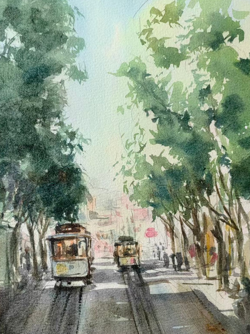 06 WATERCOLOR COLLECTION - LANDSCAPE - Custom Watercolor Art | POMTIQUE custom handcrafted jewelry